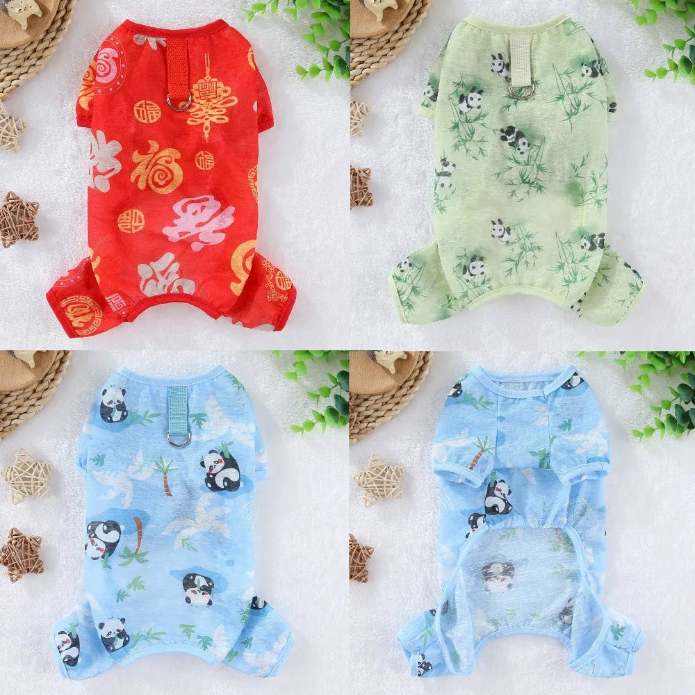 Breathable Mesh Cooling Jumpsuit for Small & Medium Dogs & Cats