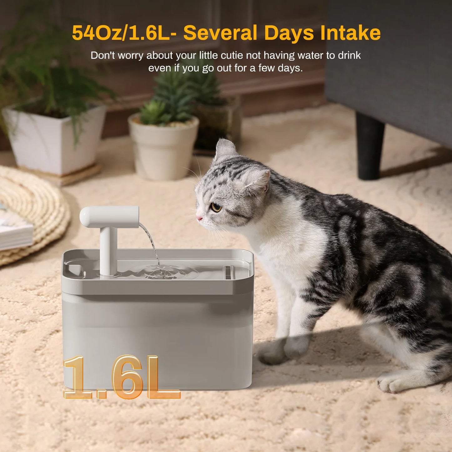 Automatic Pet Water Fountain with Sensor