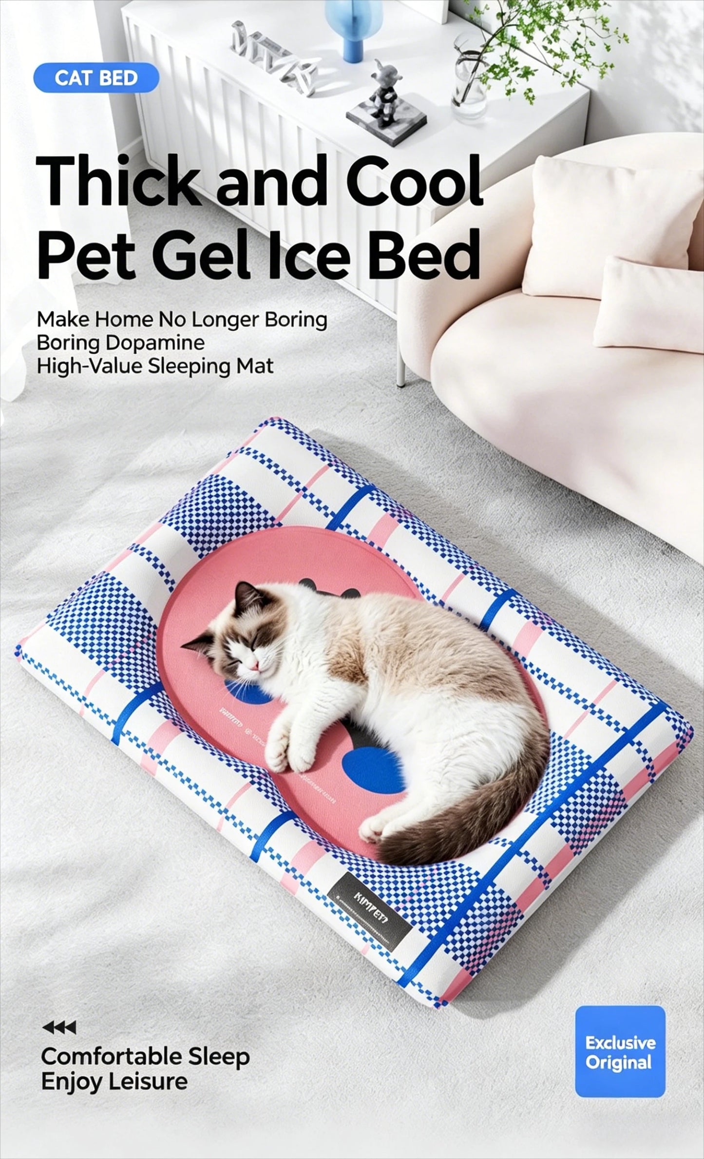 Non-Slip Waterproof Cooling Pad for Dogs & Cats