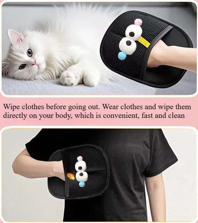 Pet Hair Remover Grooming Glove | Cat & Dog Fur Cleaner