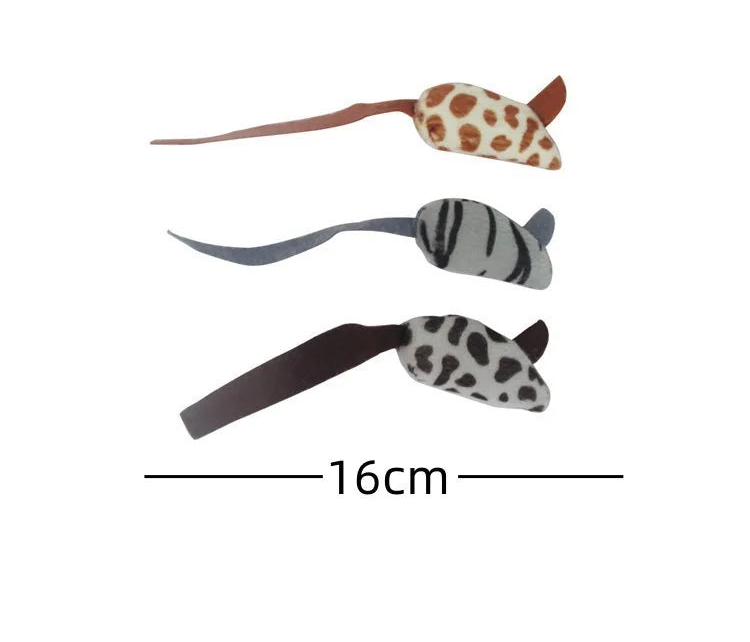 Plush Mouse Cat Toy - Colourful Catnip Mice for Kittens (20 Pack)