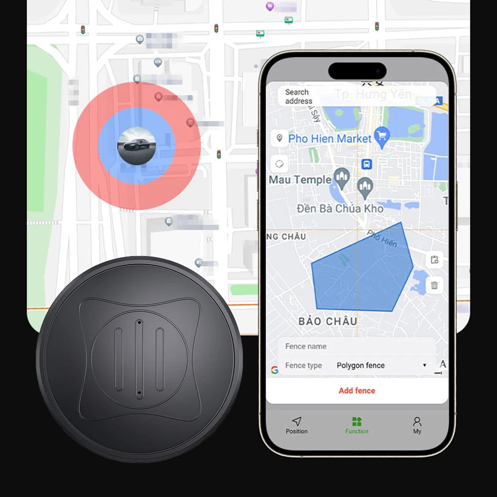 Mini GPS Tracker with Magnetic Mount | Anti-Loss Locator for Pets, Kids & Valuables
