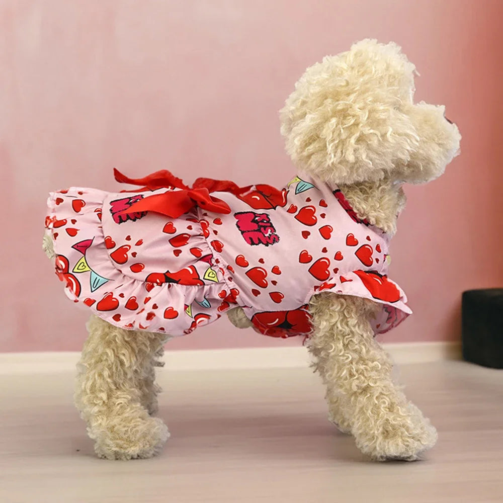 Bow Knot Princess Dress for Small Dogs & Cats