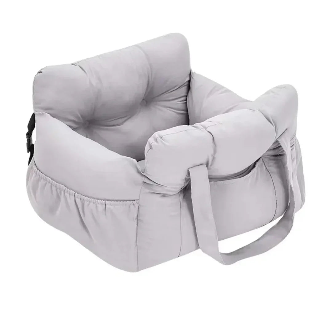 Dog Car Seat with Safety Belt & Non-Slip Base