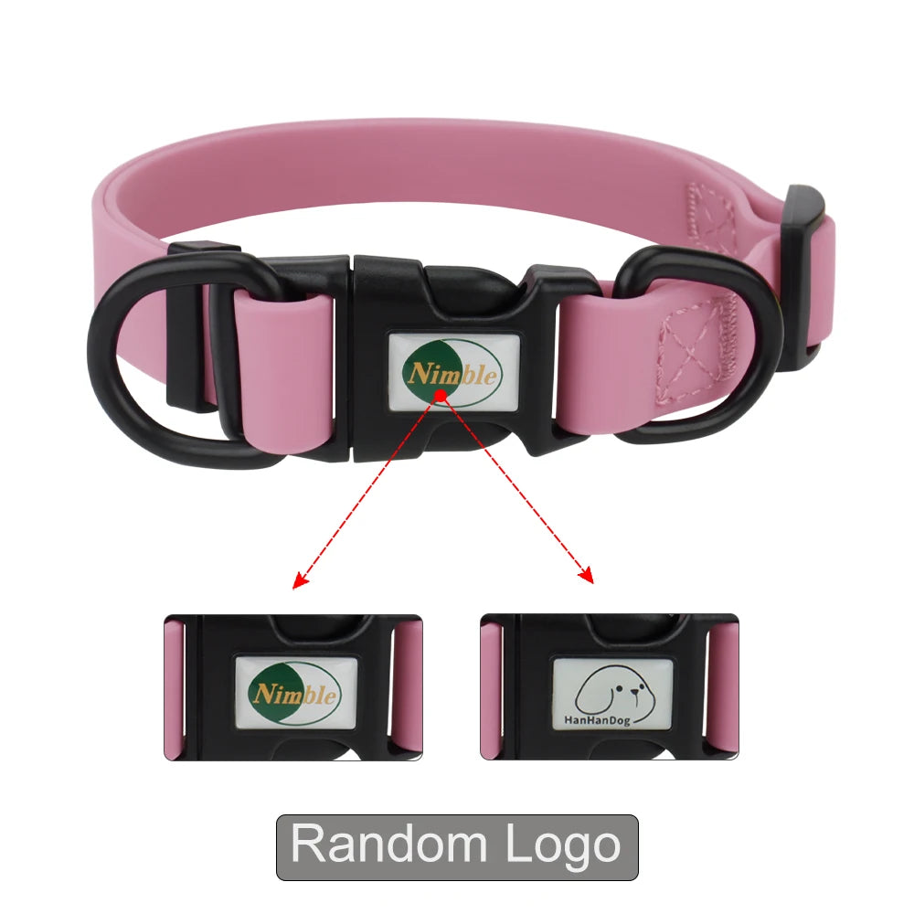 Waterproof Adjustable Pet Collar for Dogs & Cats