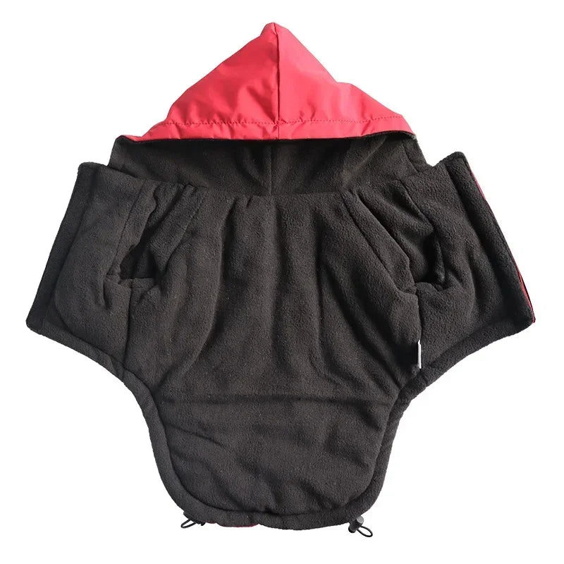Manteau imperméable à capuche pour chien