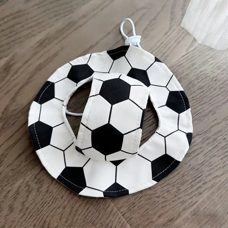 Football Fan Hat & Collar Costume Set for Cats