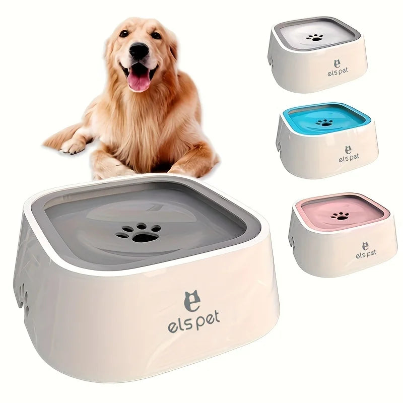 Gamelle d'eau anti-débordement pour chien à débit lent - Gamelle d'eau anti-éclaboussures pour animaux de compagnie de 1,5 L