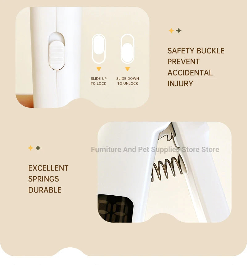 2-in-1 Electric Pet Nail Clipper & Grinder with LED