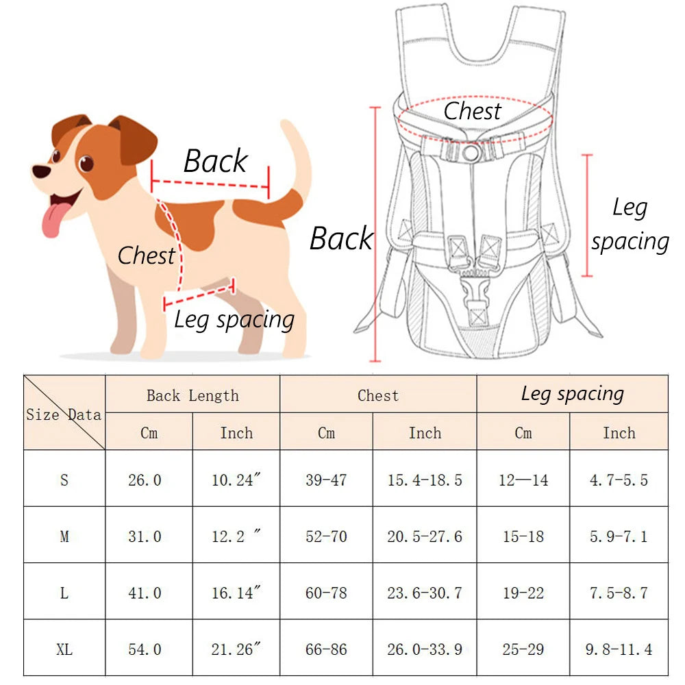 Breathable Pet Carrier Backpack for Small & Medium Dogs