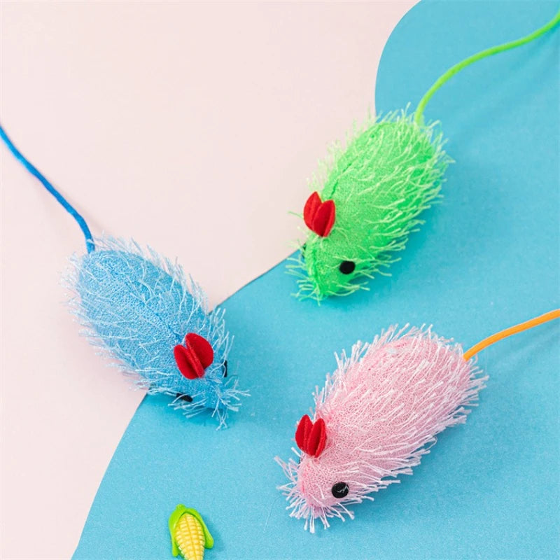 Mouse Shaped Cat Toys - 3 Pack