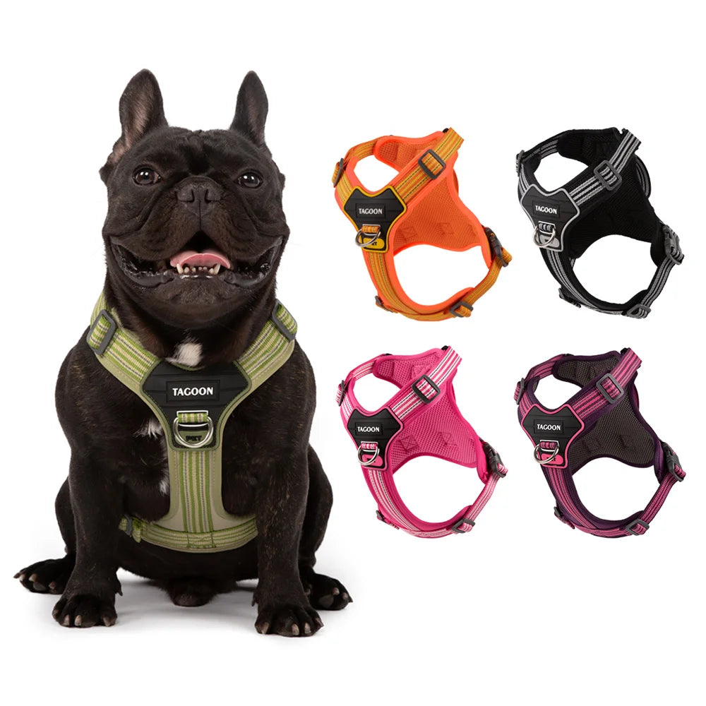 No Pull Big Dog Harness with Handle for Small Medium Large Dogs Weimaraner Doberman Pinscher Fashion Durable Pet Vest Harnesses