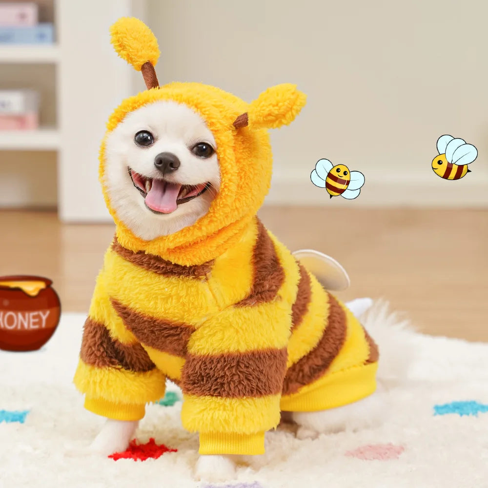 Bee Cosplay Hoodie & Warm Jacket for Small & Medium Dogs