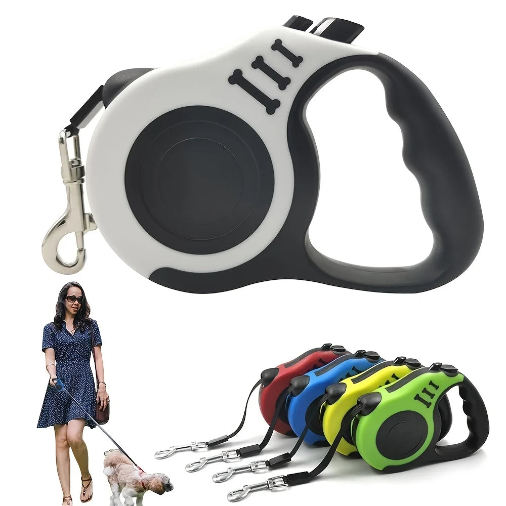Laisse Rétractable pour Chien - Laisse Automatique en Nylon pour Chiens de Petite et Moyenne Taille