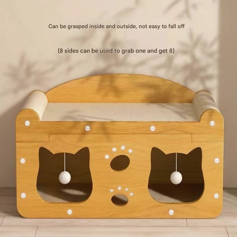 2-in-1 Cat Scratching Board & Post