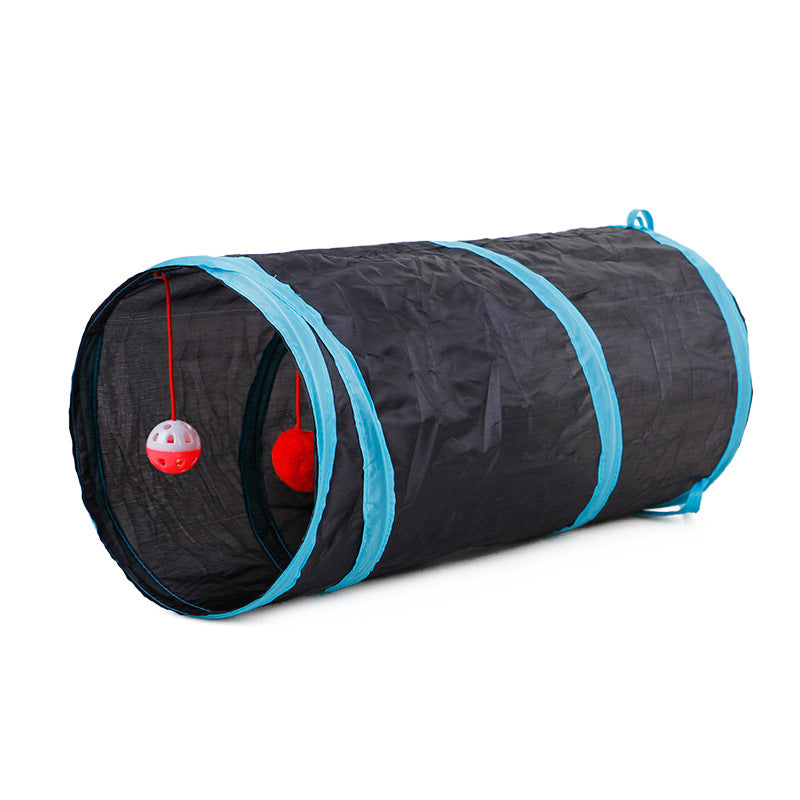 Tunnel de jeu pliable pour animaux de compagnie avec son froissé