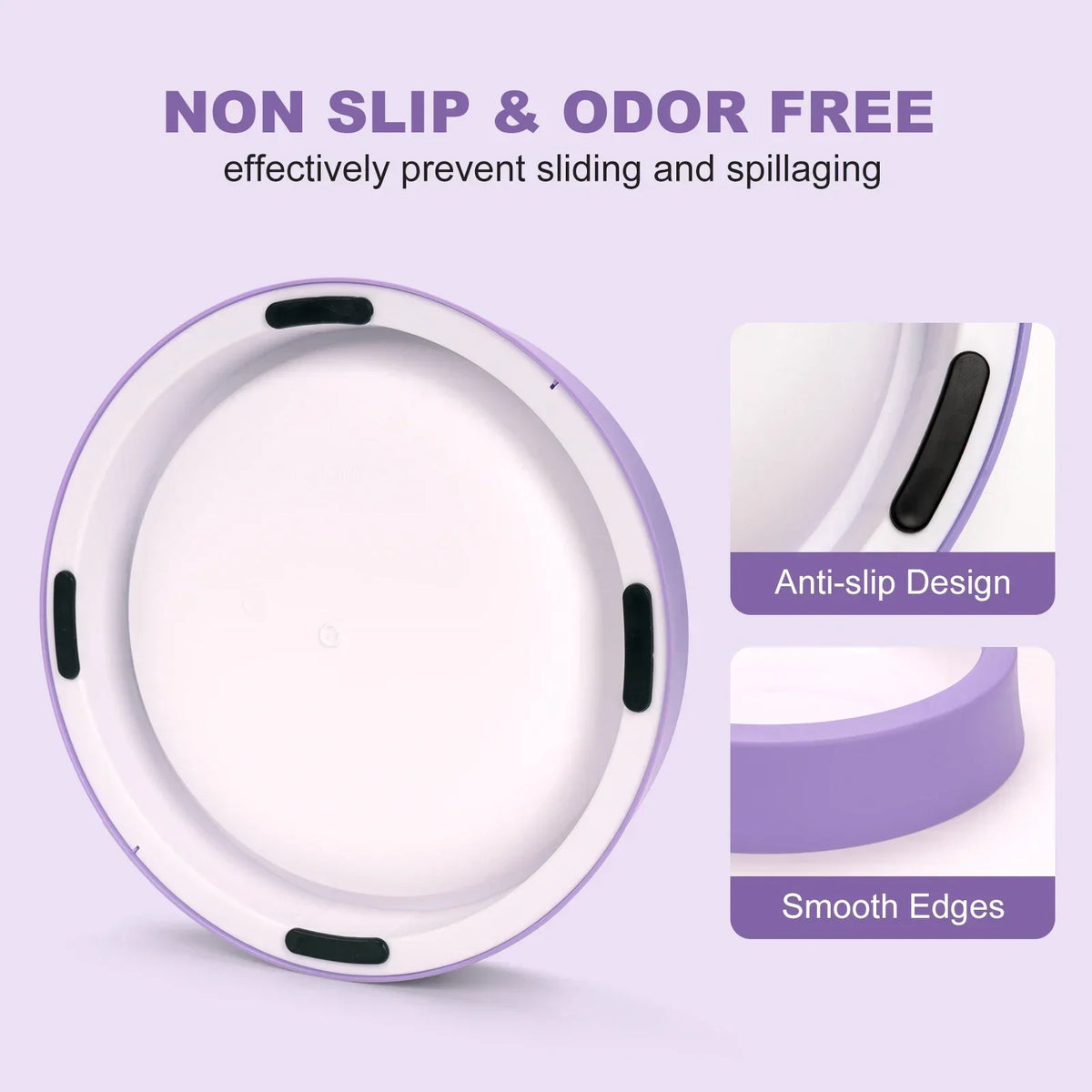 Dog Slow Feeder Bowl with Anti-Slip Pads