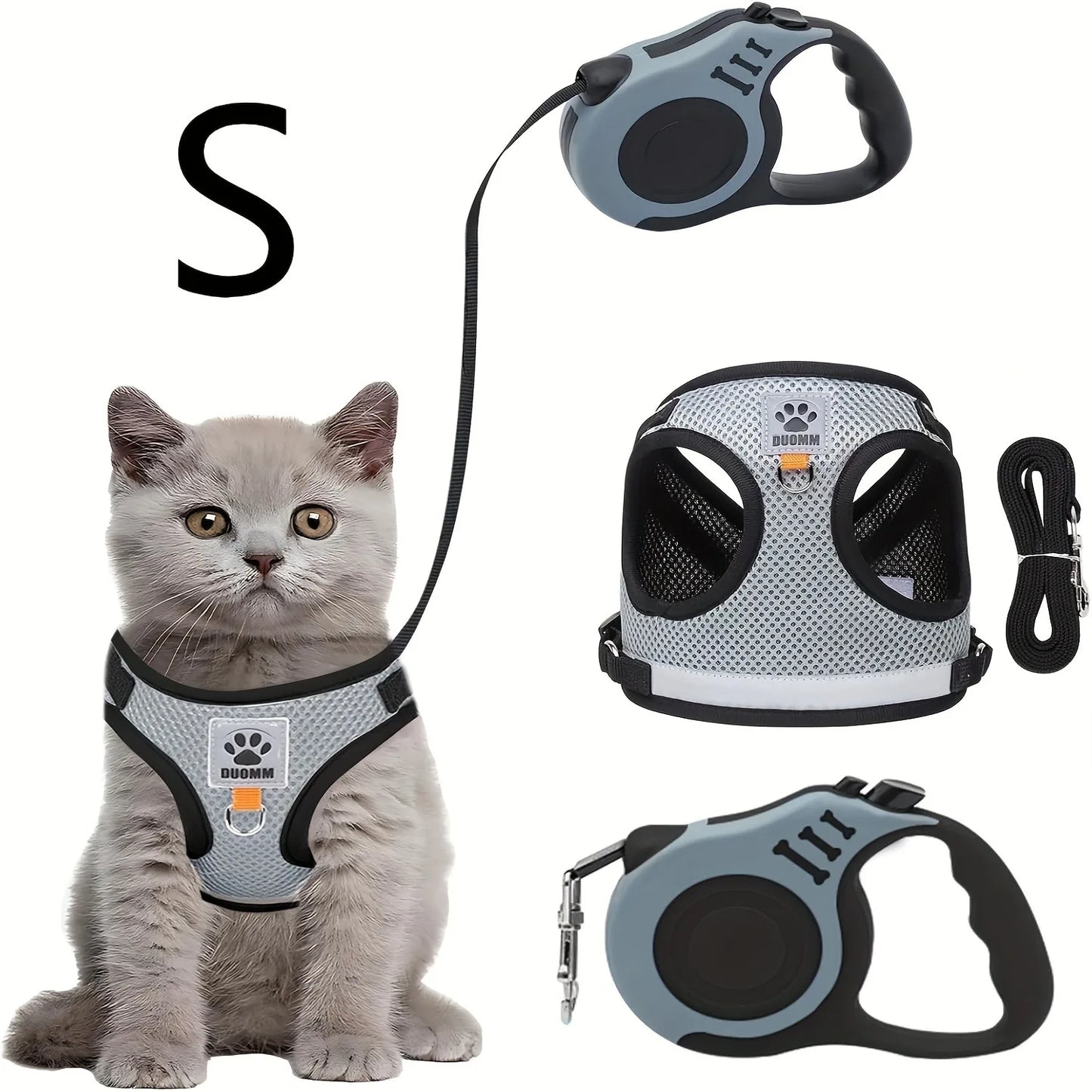 Cat Collar, Harness & Leash Set for Kittens