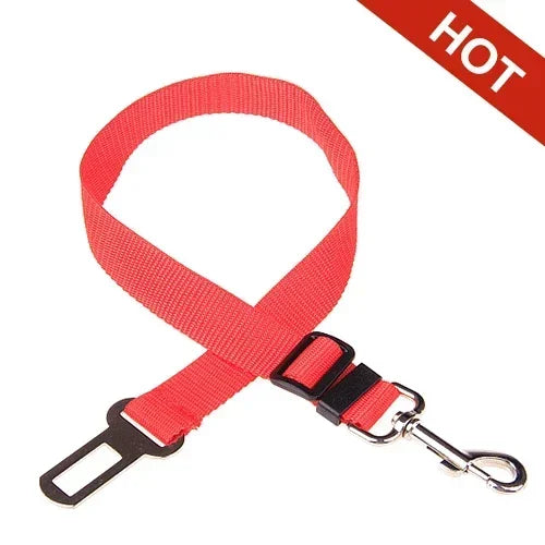 Dog Car Seat Belt - Adjustable Safety Harness Clip for Vehicle Travel
