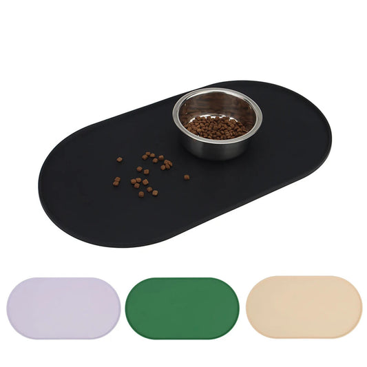 Non-Slip Silicone Pet Bowl Mat for Dogs & Cats