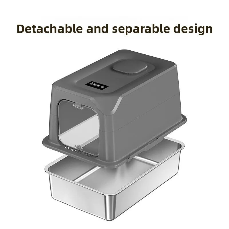 Automatic Self-Cleaning Cat Litter Box — Large Covered with Quiet Auto Scoop & Deodoriser