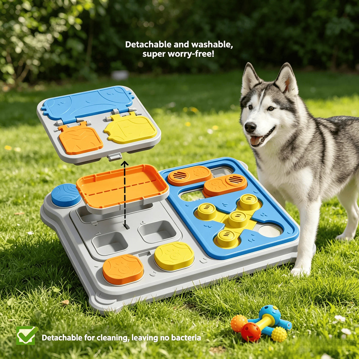 Treat Dispensing Dog Puzzle Toy – Interactive IQ Training Feeder for Small & Medium Dogs