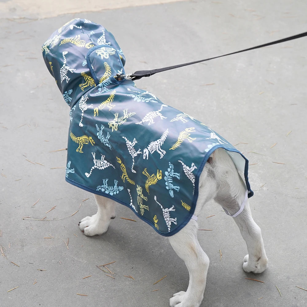 Waterproof Dog Raincoat with Fun Print