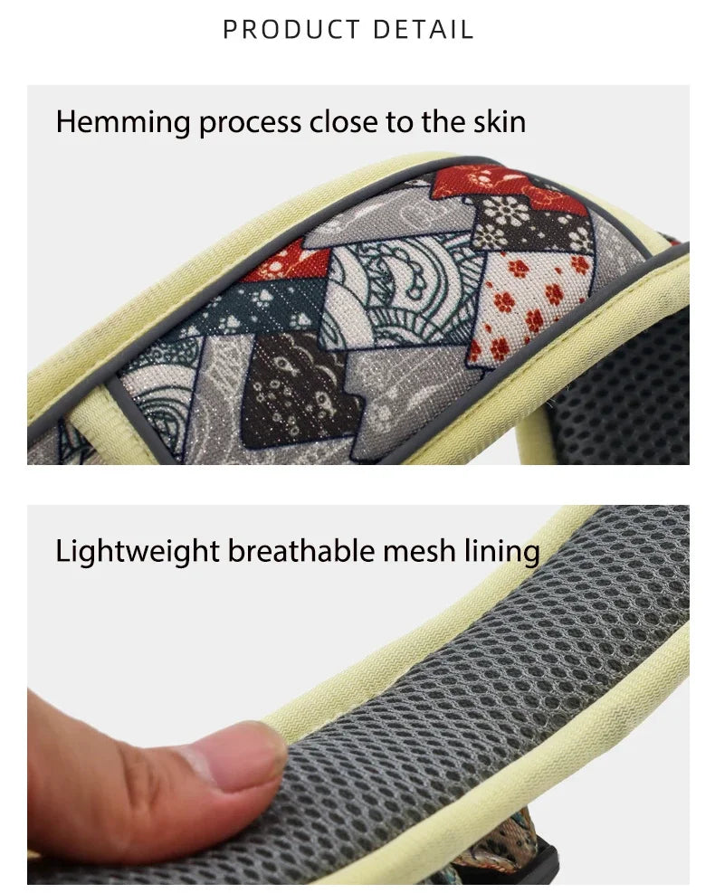 Reflective Breathable Mesh Dog Collar with Double D-Ring – All Sizes