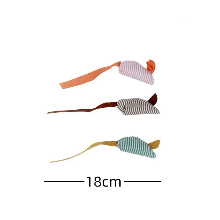 Catnip Mouse Toys with Rattle