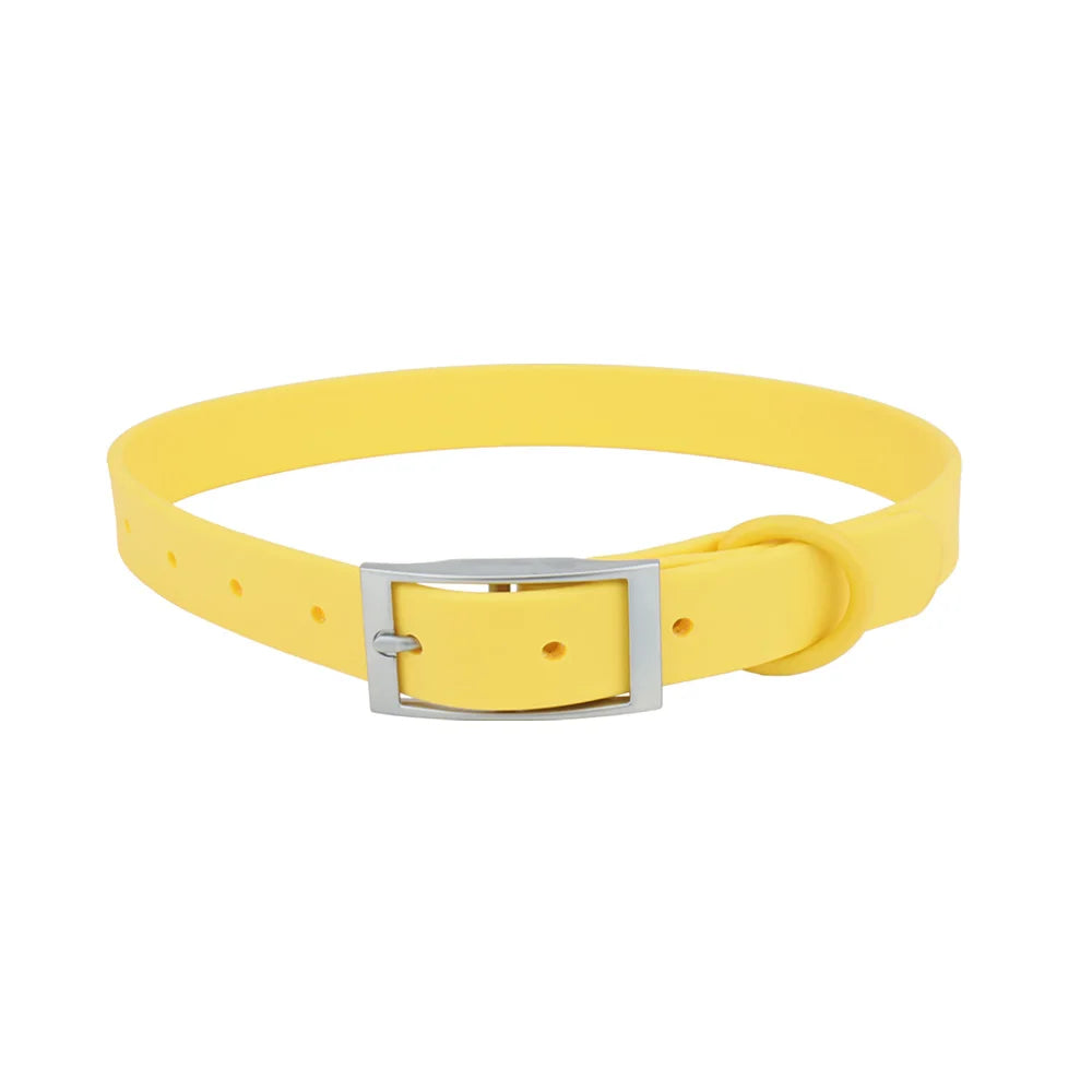 Waterproof Adjustable PVC Pet Collar — 12 Colours