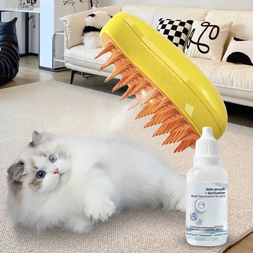Steamy Brush - Pulvérisateur électrique pour le toilettage des animaux de compagnie