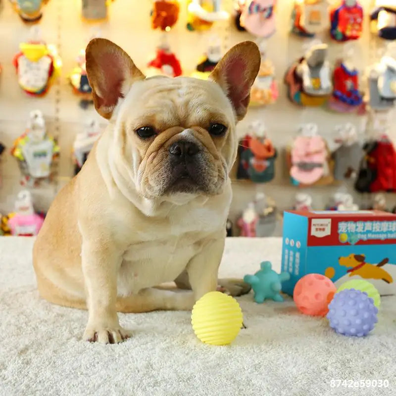 Squeaky Ball Toys for Small Dogs — 6cm