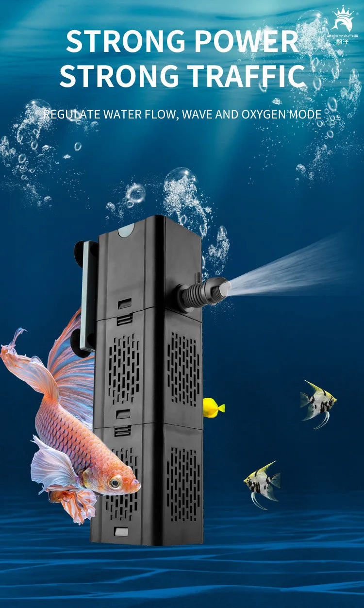 Internal Aquarium Filter with Spray Bar Outlet