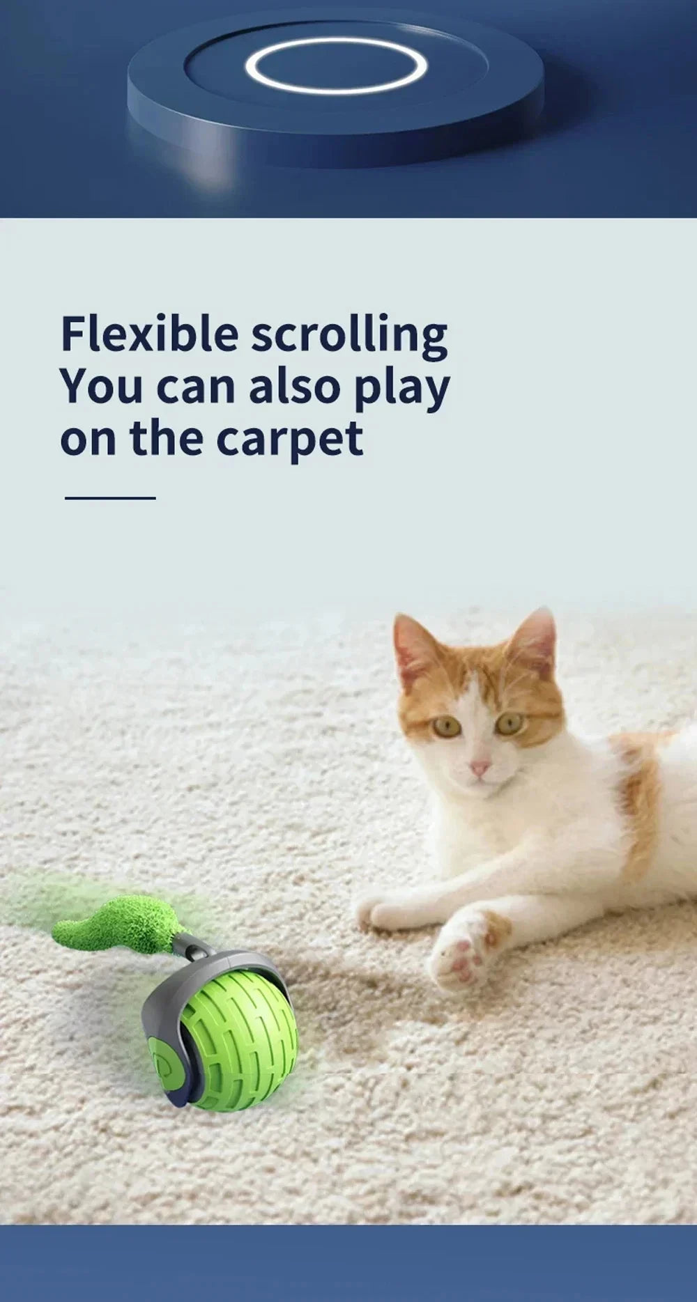Interactive Self-Moving Cat Toy Ball