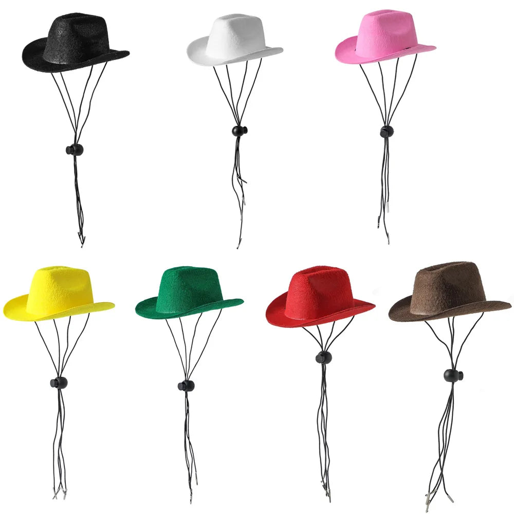 Western Cowboy Pet Hat for Cats & Small Dogs