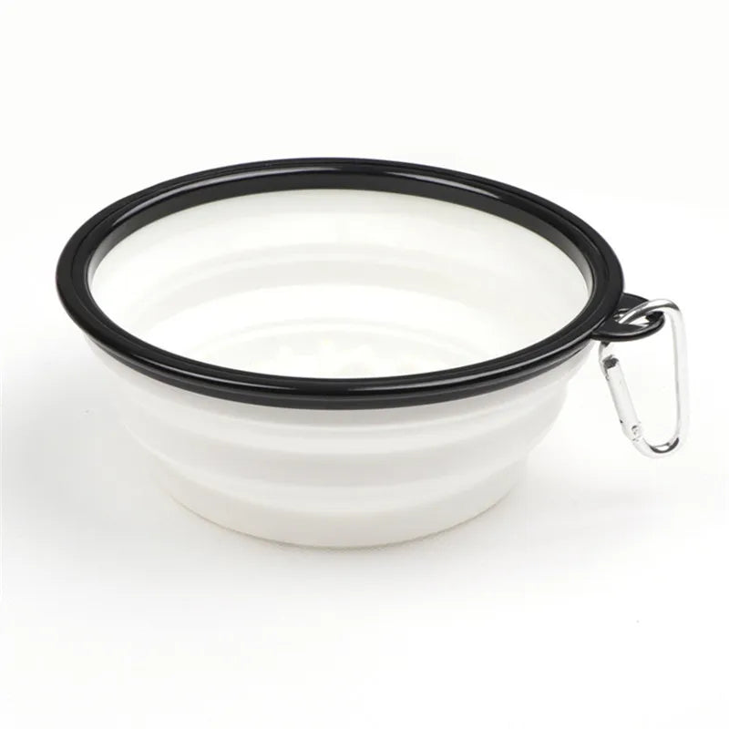 Foldable Dog Slow Feeder Travel Bowl