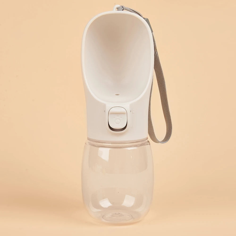 Portable Dog Water Bottle with Drinking Bowl – Leakproof, for Dogs & Cats