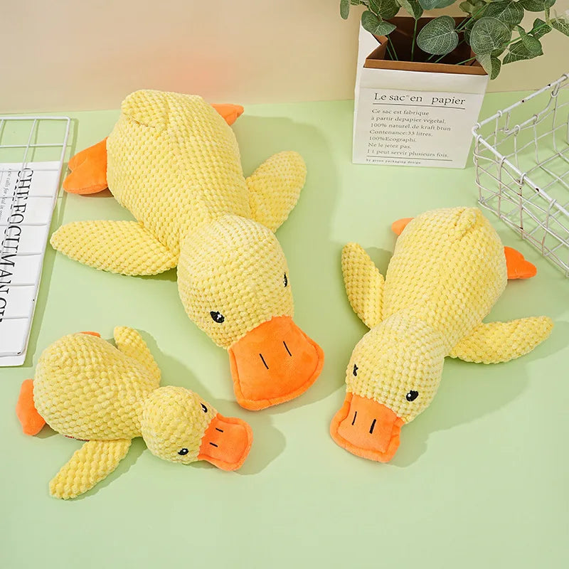 Plush Duck Dog Toy with Sound