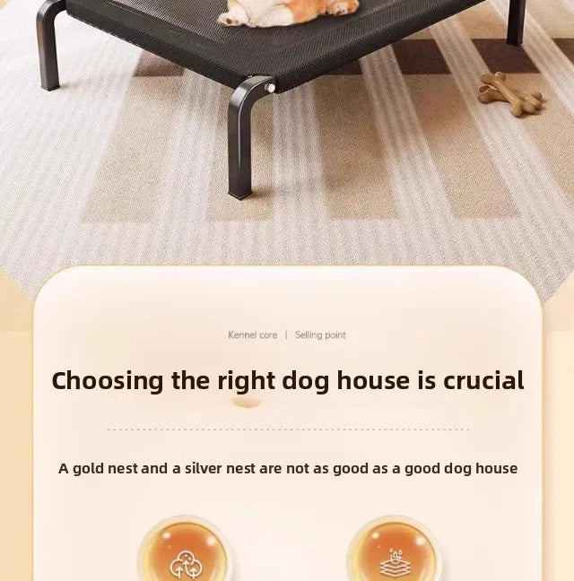 Elevated Mesh Dog Bed
