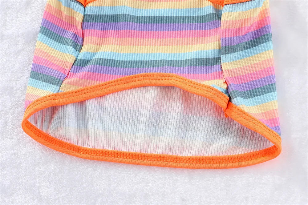 Striped Cooling Vest & Summer Shirt for Small & Medium Dogs & Cats