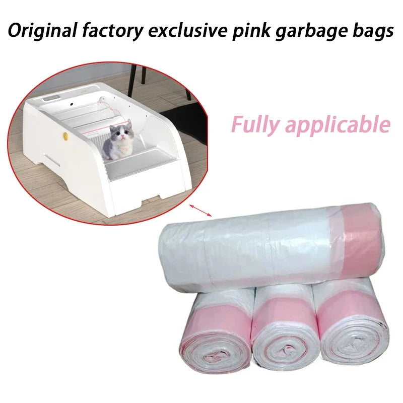Cat Litter Box Liner Bags – 2 Rolls of Easy-Clean Waste Collection Bags