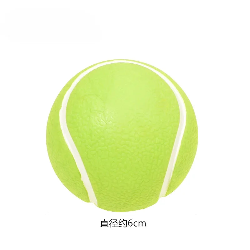 Interactive Squeaky Ball Dog Toy - Teeth Cleaning