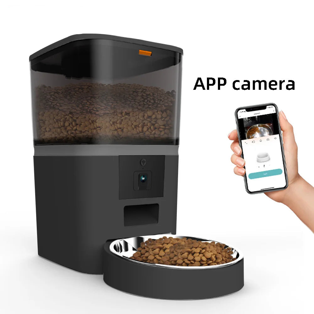 4L Smart Wi-Fi Pet Feeder with Camera — App-Controlled Automatic Food Dispenser for Cats