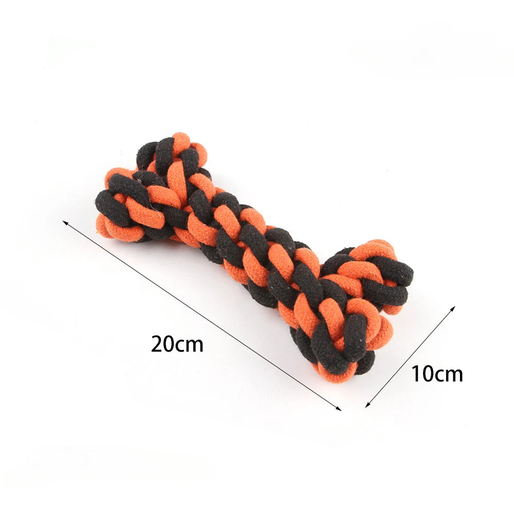 Cotton Rope Dog Toy for Teeth Cleaning and Chewing