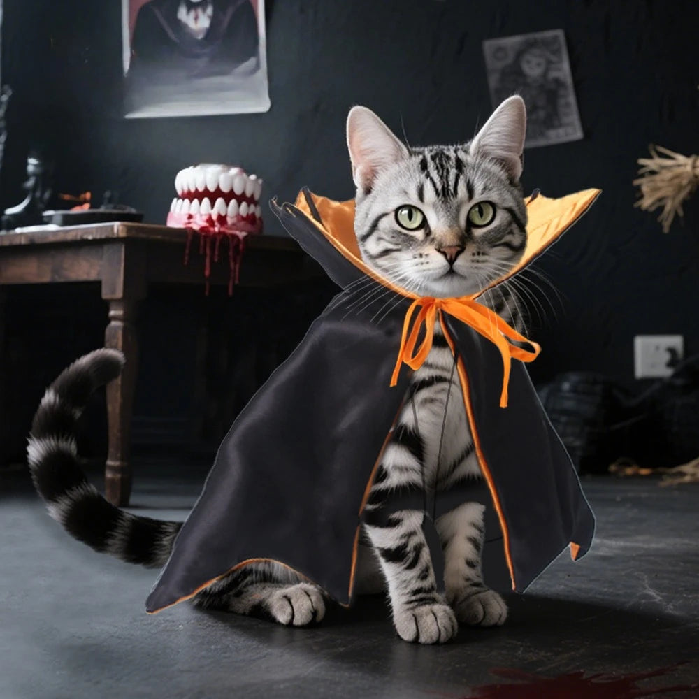 Vampire Cloak Pet Costume for Dogs and Cats