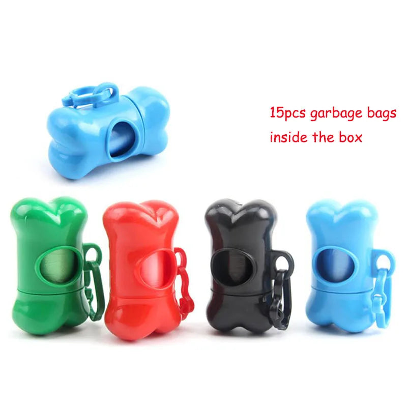 Bone-Shaped Poop Bag Dispenser with Bags